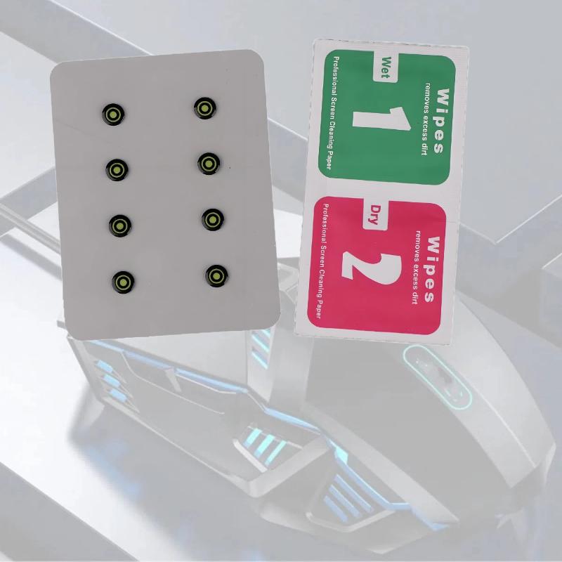 Gaming Accessories Pack - 8 adet/paket 6mm DIY Kaymaz Cam