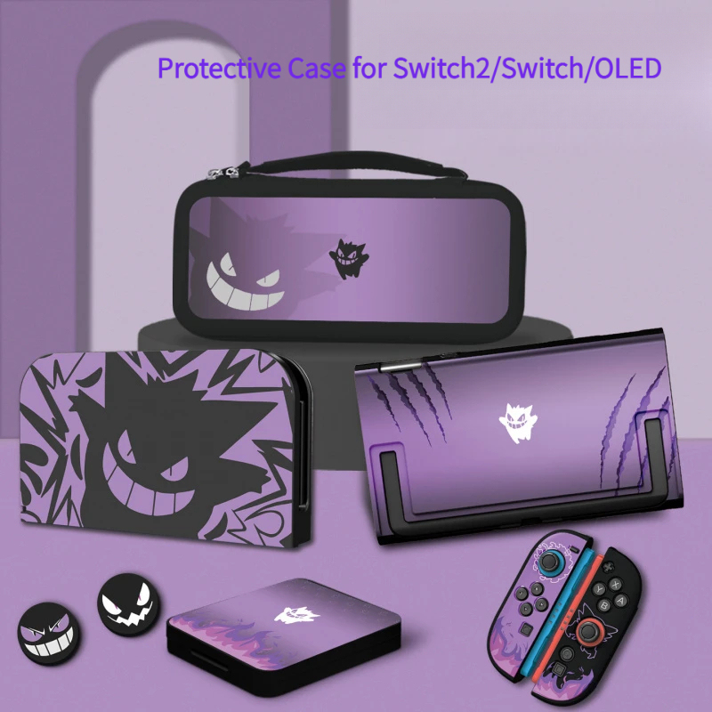 Controller Grip Cover - Anime Mor Gengar Koruyucu Kılıf Nintendo