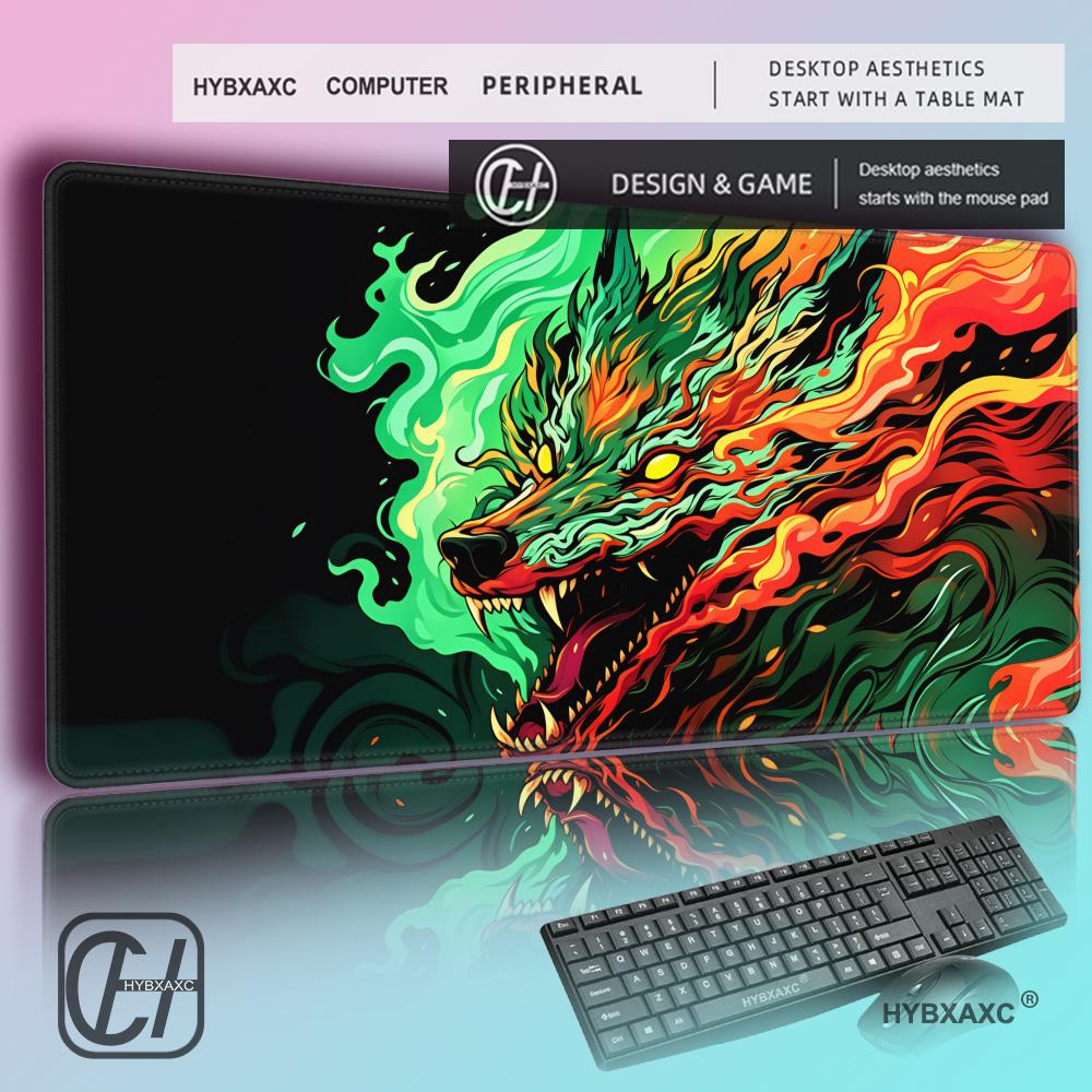 Gaming Accessories Pack - HYBXAXC Büyük oyun mouse pad'i siyah