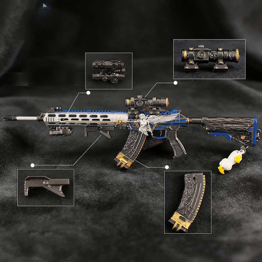 Gaming Accessories Kids - 22cm Çıkarılabilir Oyuncak Tabanca Anahtarlık Metal