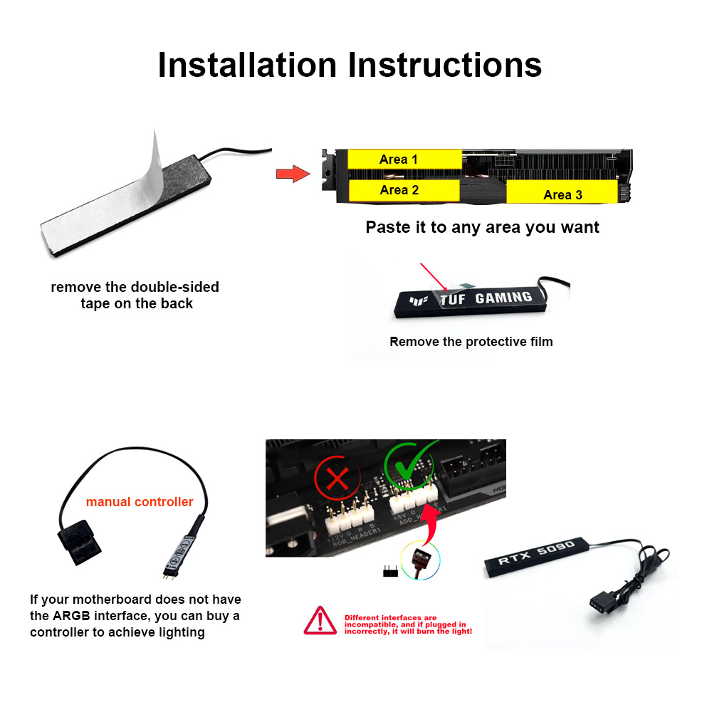 RTX 5090 5080 4090 için Ekran  - Gaming Accessories Lights incelemesi ve fiyatı