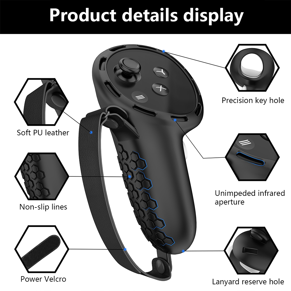 HUADAI Yeni VR Aksesuarları Ko - Controller Grip Cover incelemesi ve fiyatı